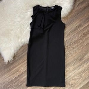 Bebe Black Sleeveless Knee Length Dress
